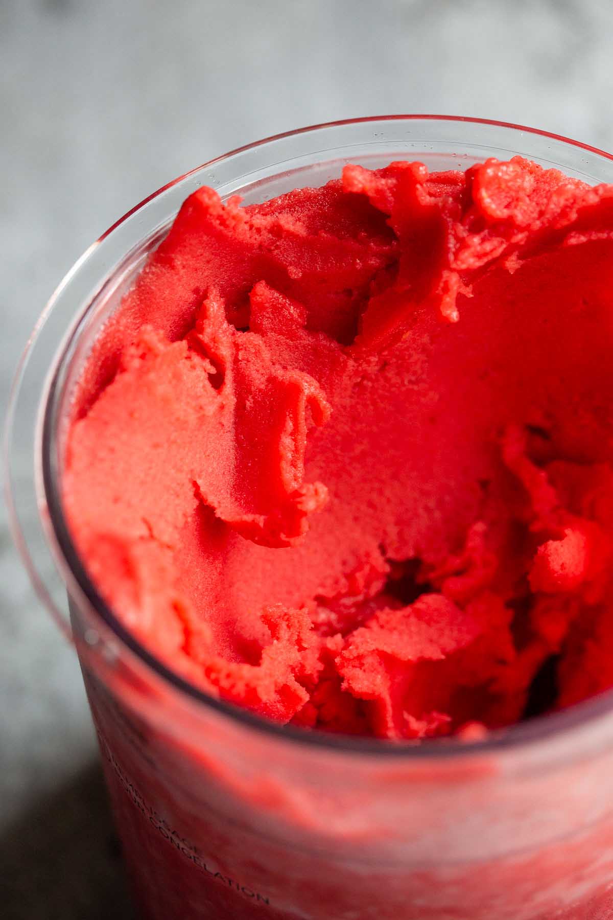 Ninja Creami strawberry sorbet