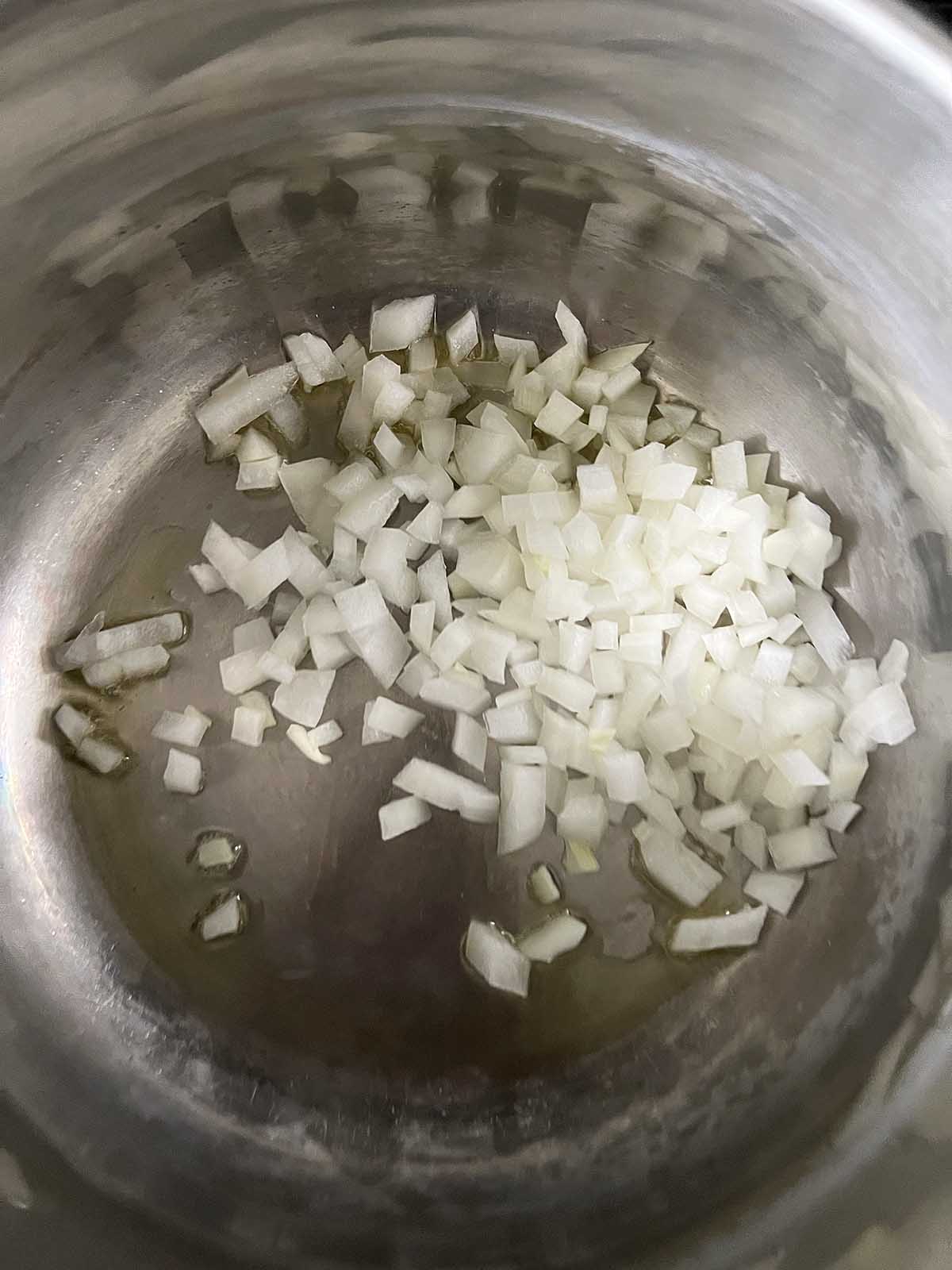 Sauteeing onions for soup