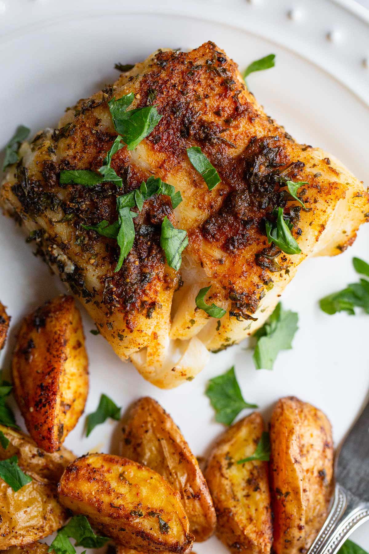 Air fryer Old Bay cod