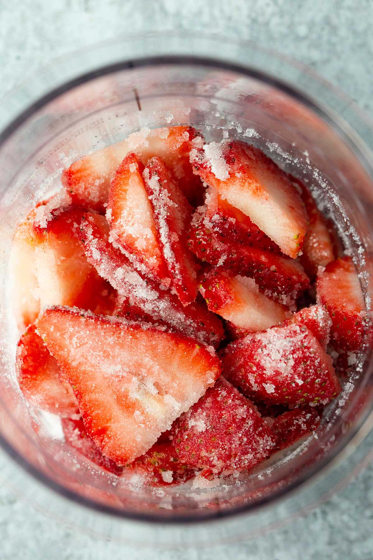 Strawberries with sugar