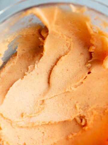 Ninja Creami peach sorbet