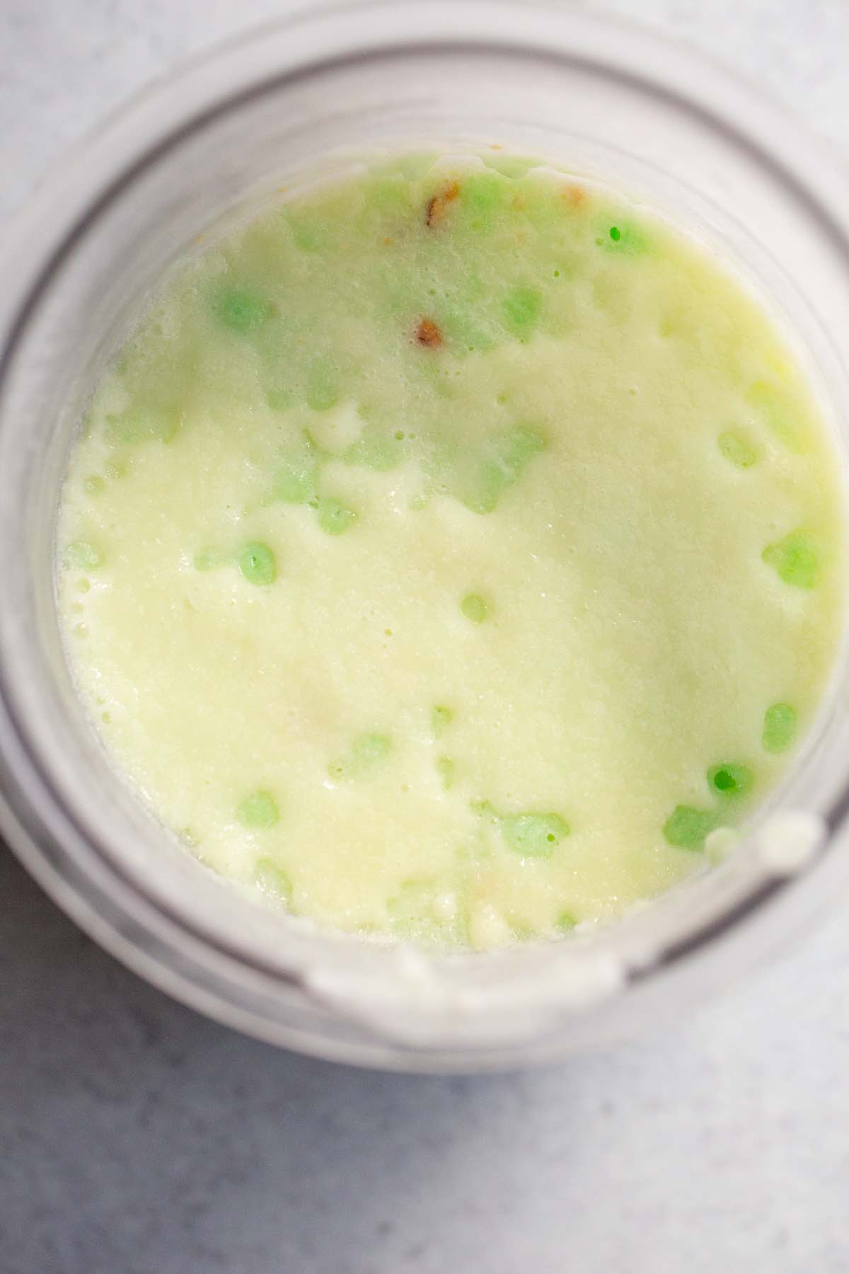 Frozen pistachio ice cream
