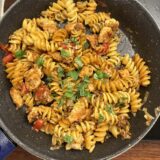 Chicken and leek pasta