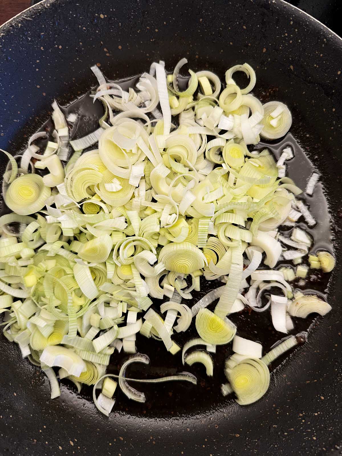 Cooking leeks