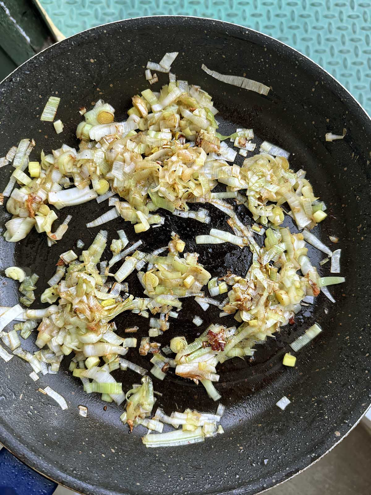 Cooking leeks