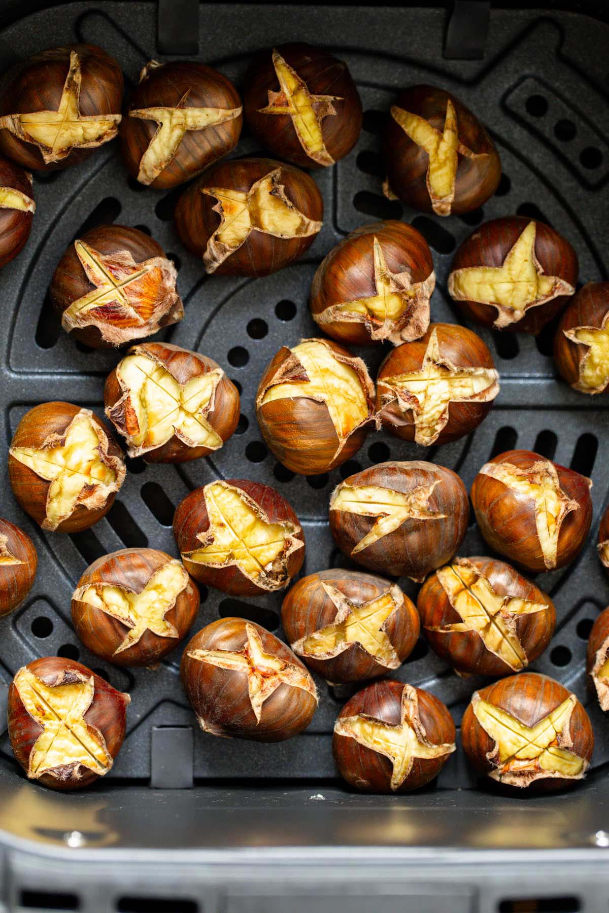 Roasted chestnuts in the air fryer