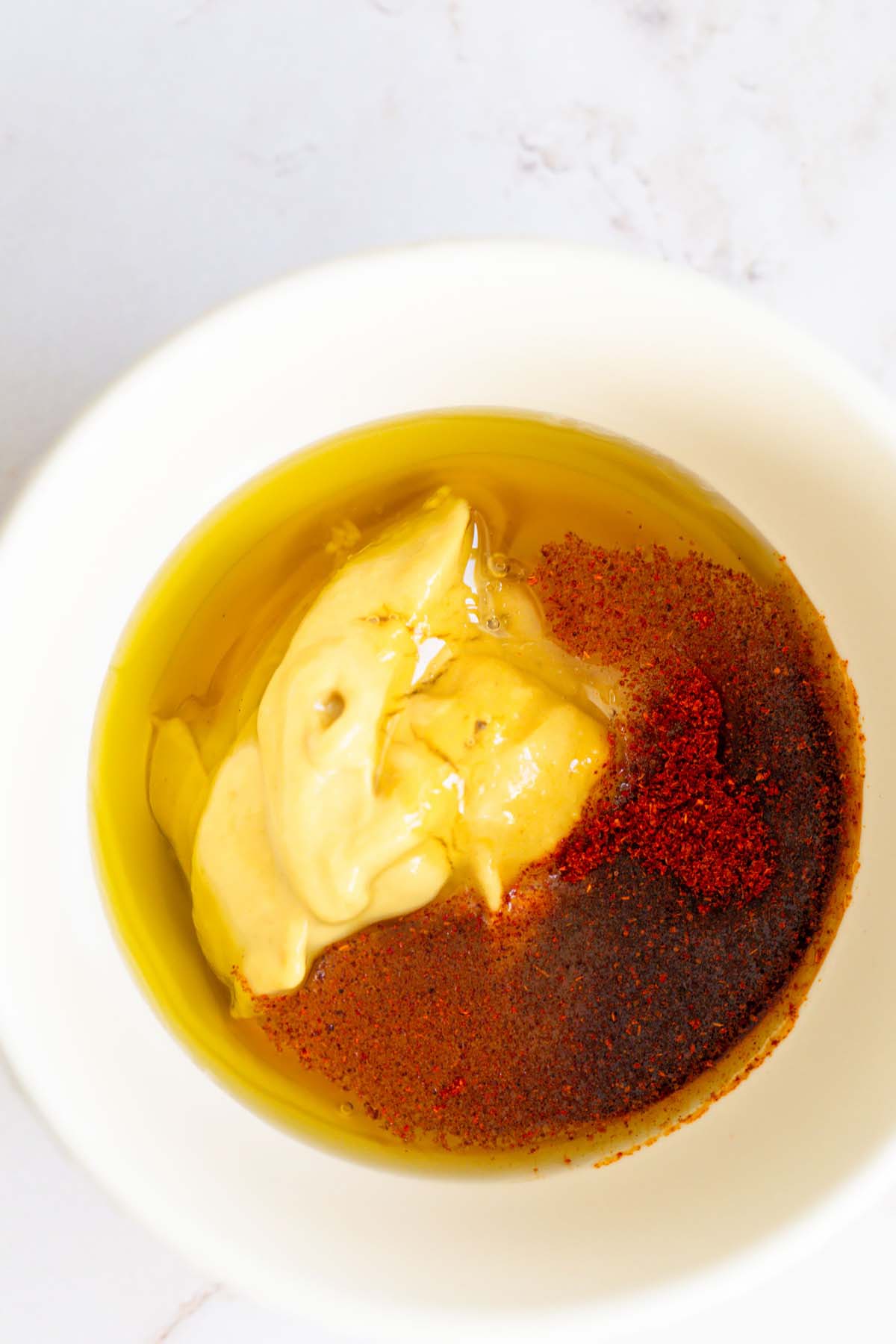 Ingredients for honey dijon marinade