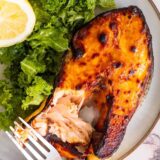 Air fryer salmon steak