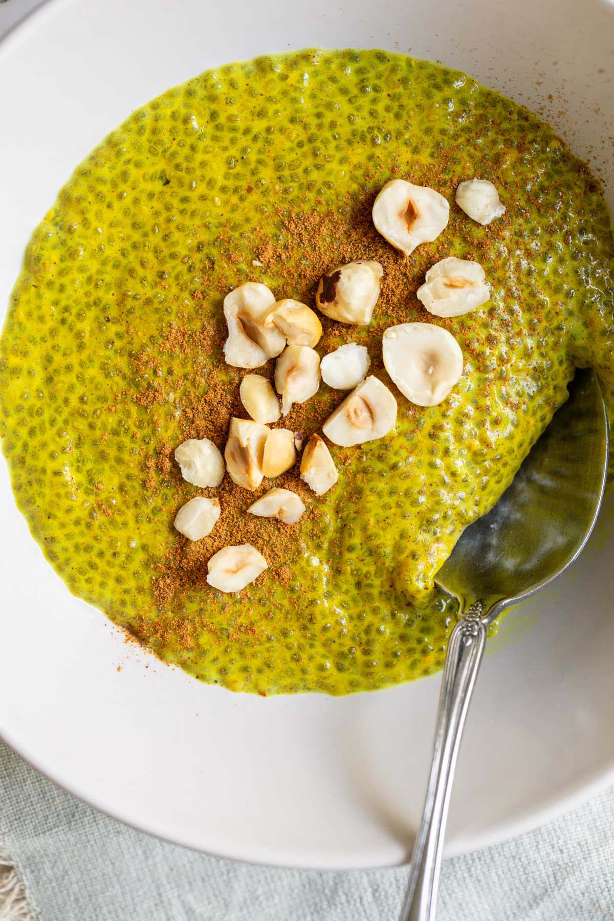 golden milk chia pudding