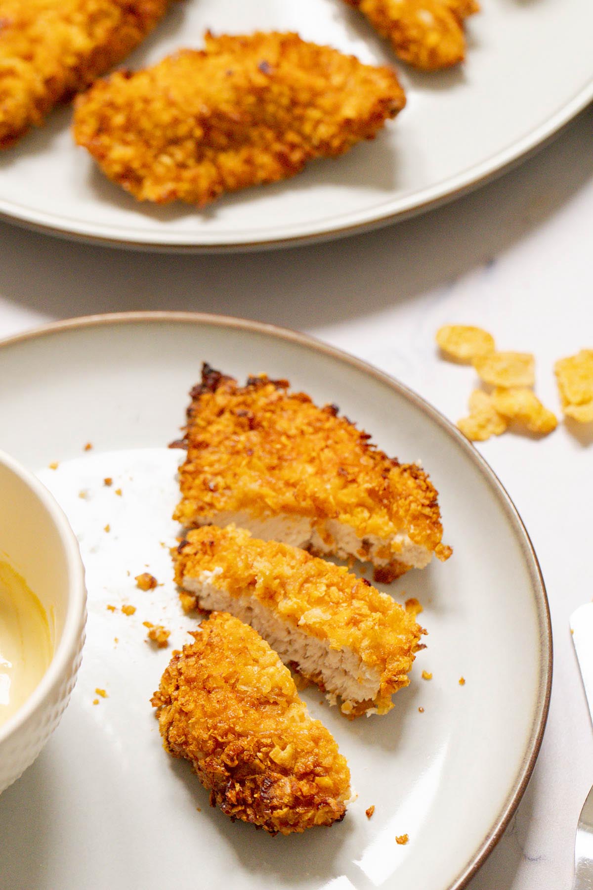 Air fryer cornflake chicken cut up