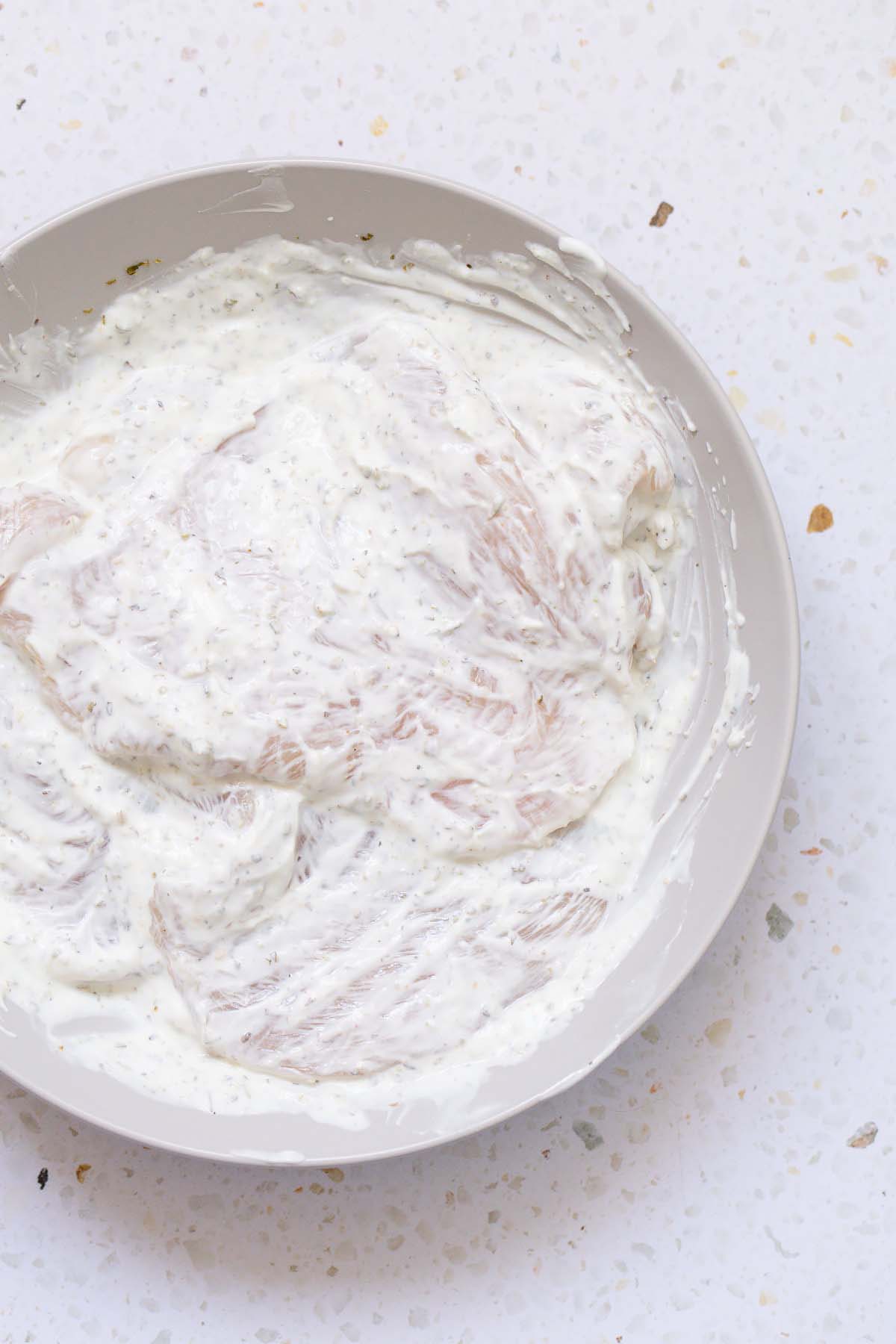 Marinating chicken in yogurt