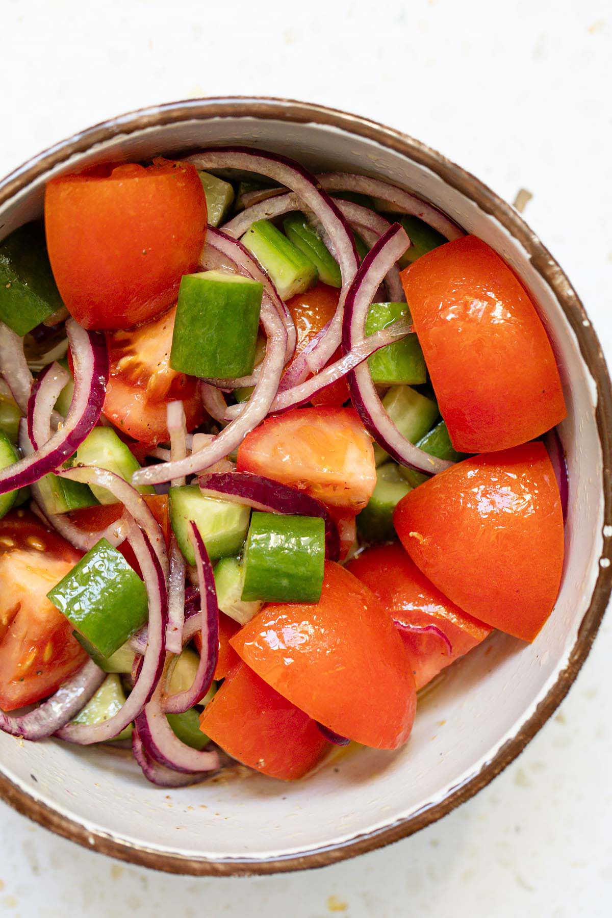 Tomato cucumber salad