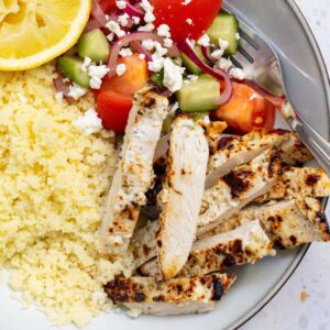 air fryer greek chicken bowl