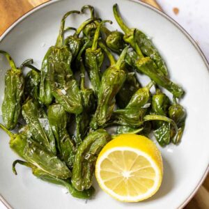 Air fryer padron peppers