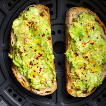 air fryer avocado toast