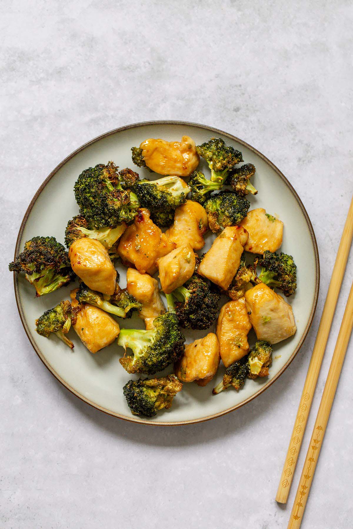 Air fryer chicken and broccoli
