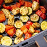 air fryer chicken and vegetables