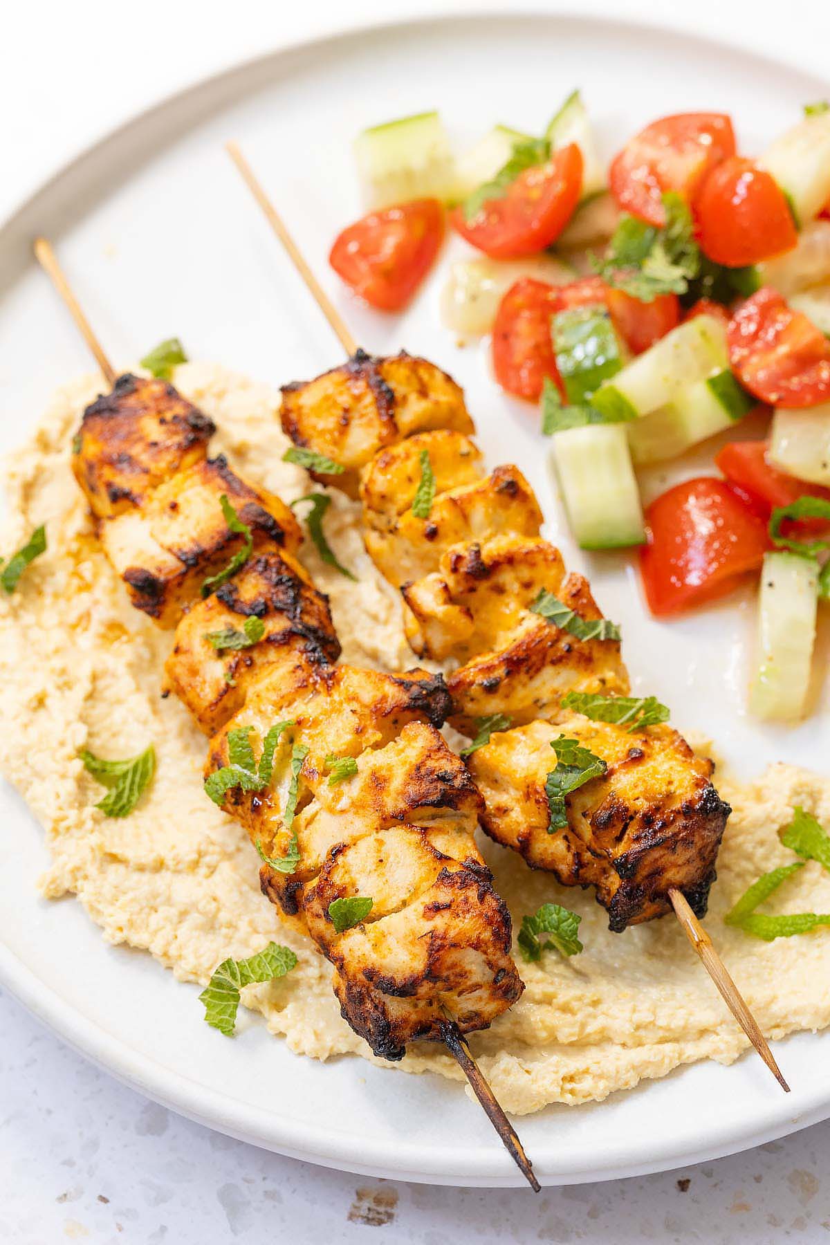 Air fryer chicken skewers