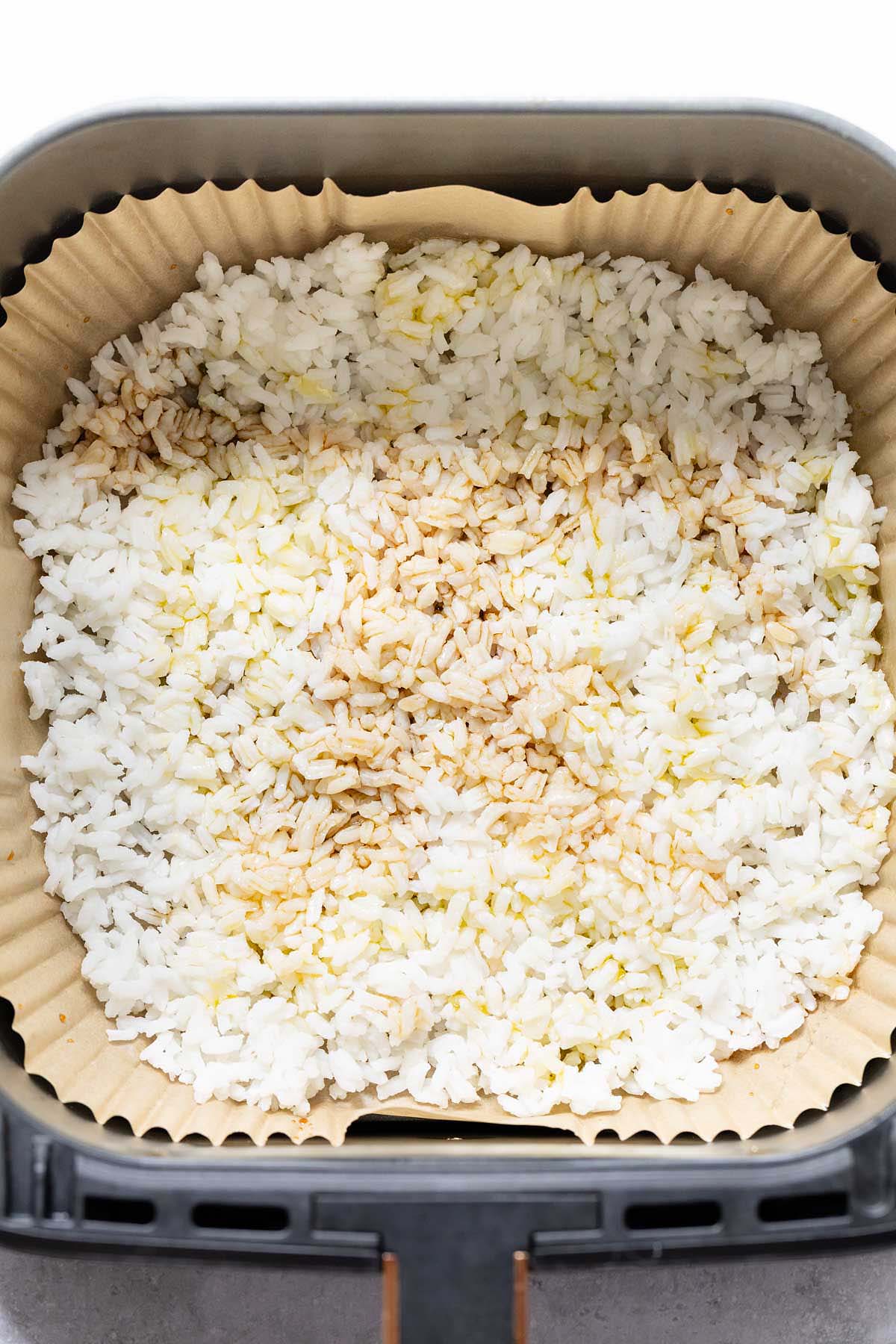Rice in air fryer