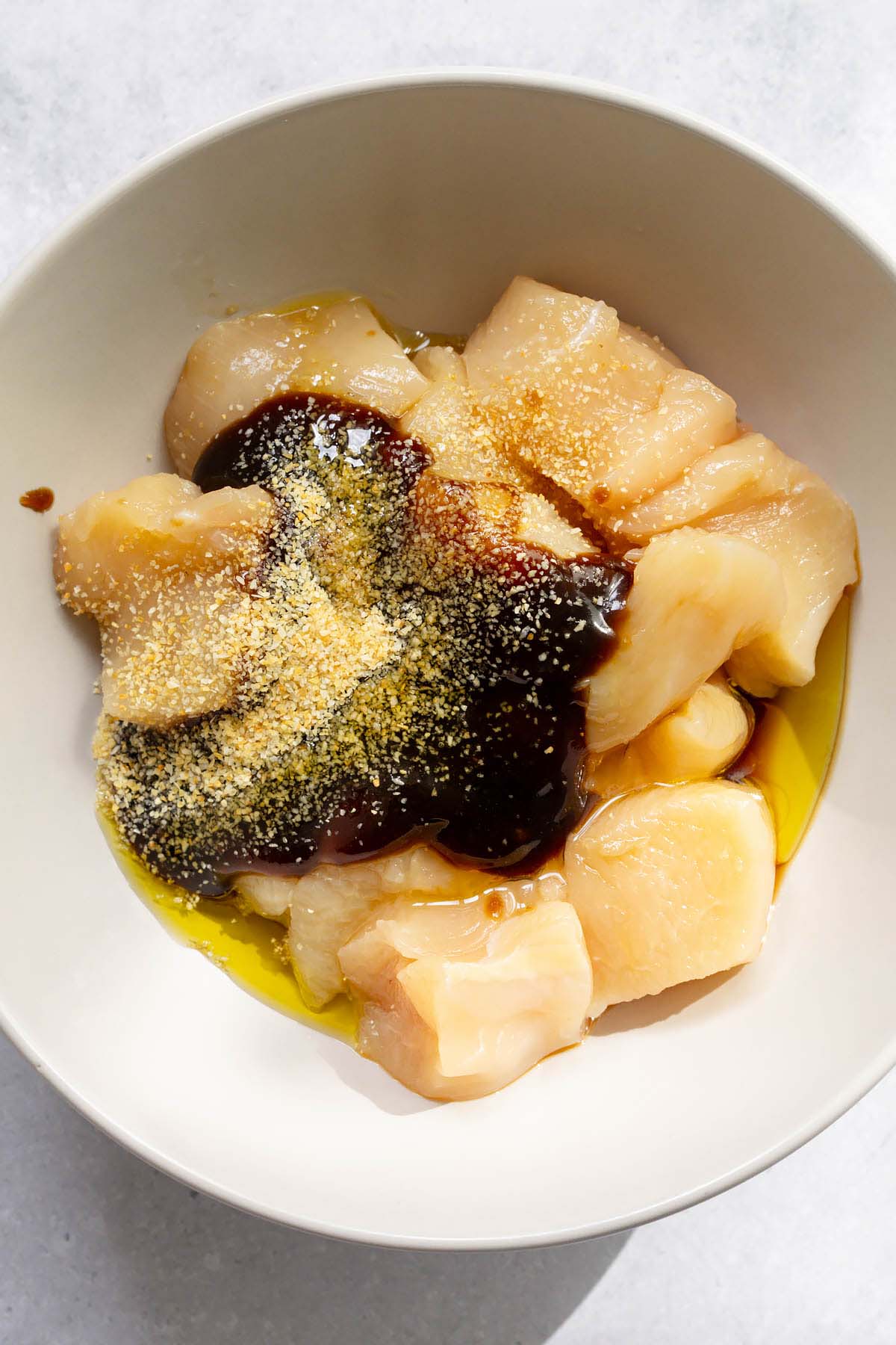 Chicken with seasonings