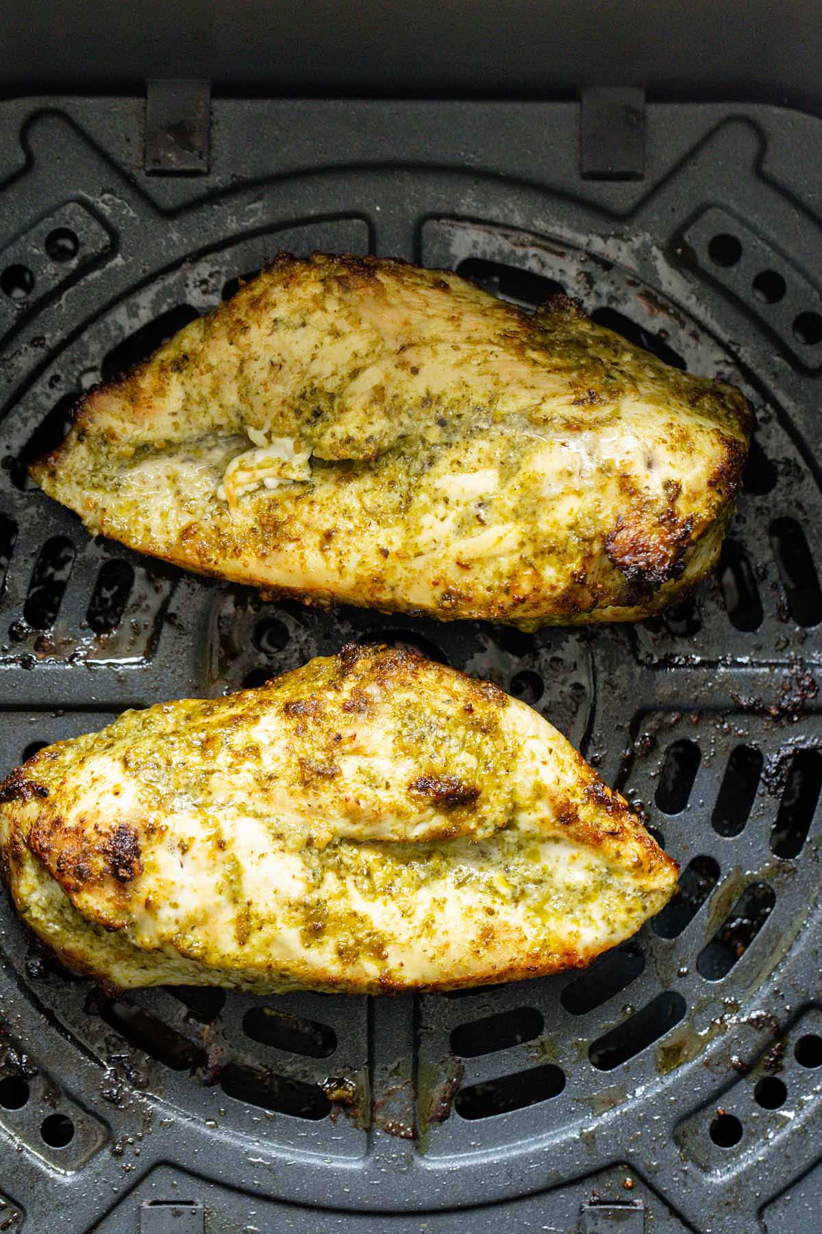 Pesto chicken in air fryer