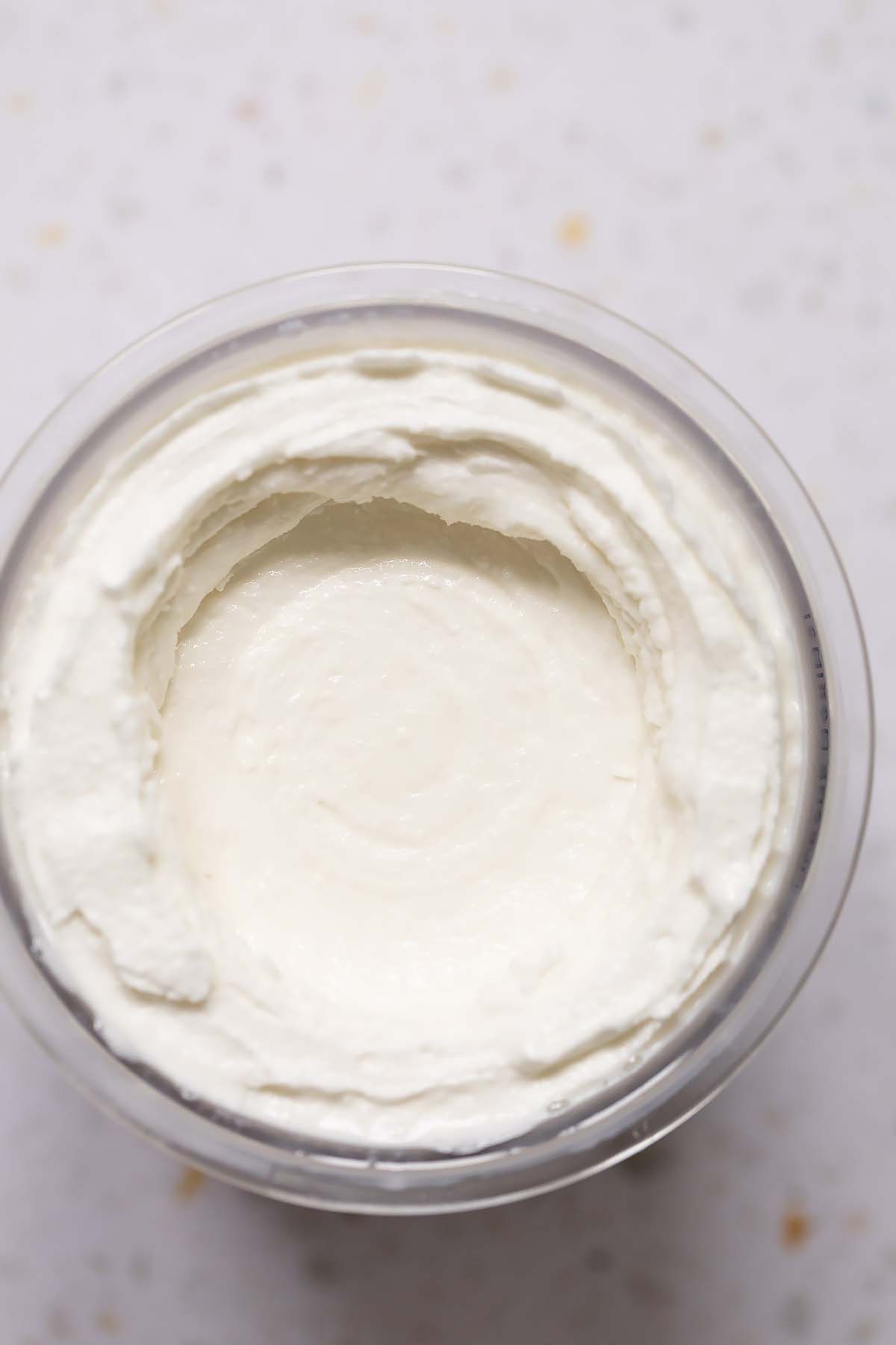 Cottage cheese ice cream in creami pint