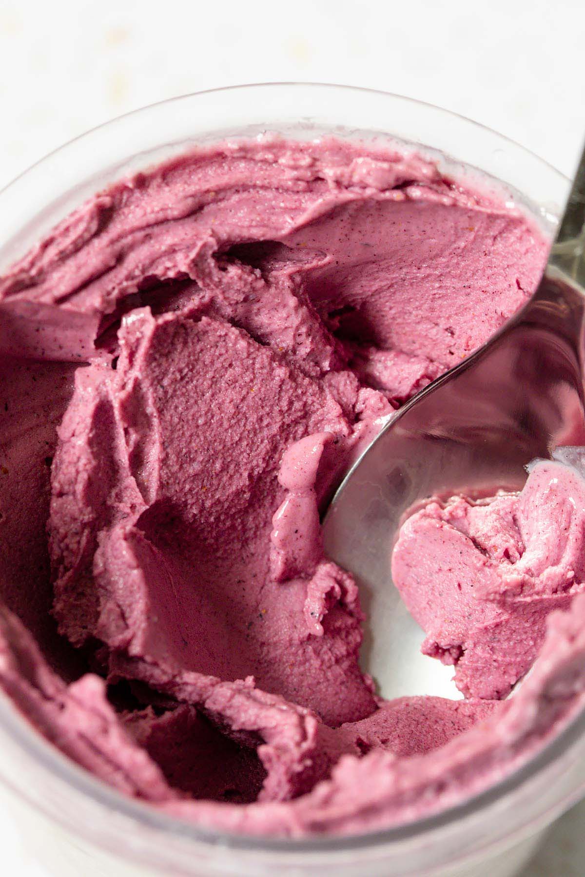 Ninja Creami blueberry frozen yogurt
