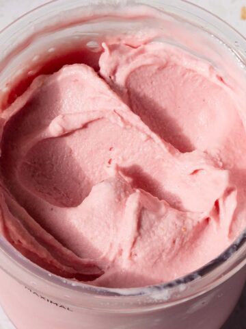 Ninja Creami strawberry cottage cheese ice cream