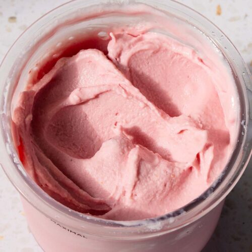Ninja Creami strawberry cottage cheese ice cream