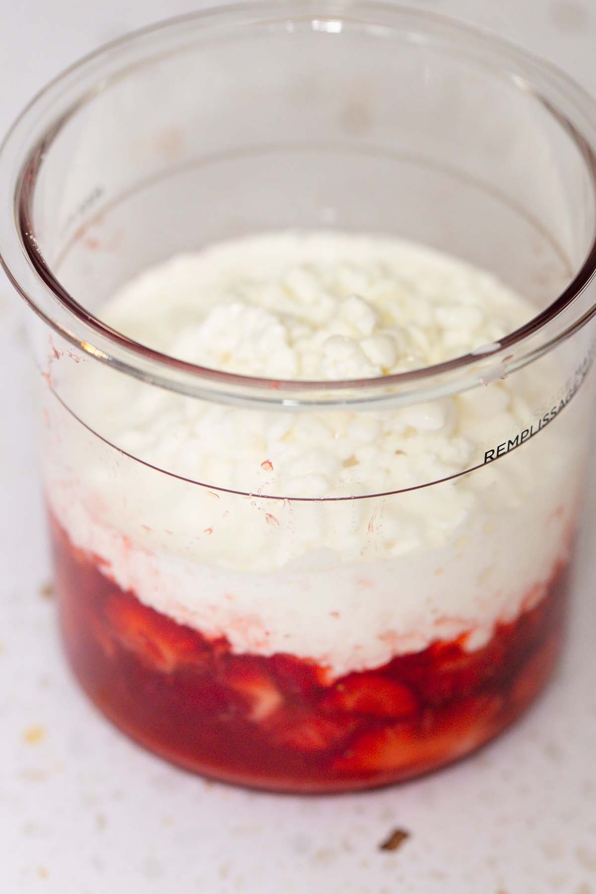 Adding cottage cheese to ice cream