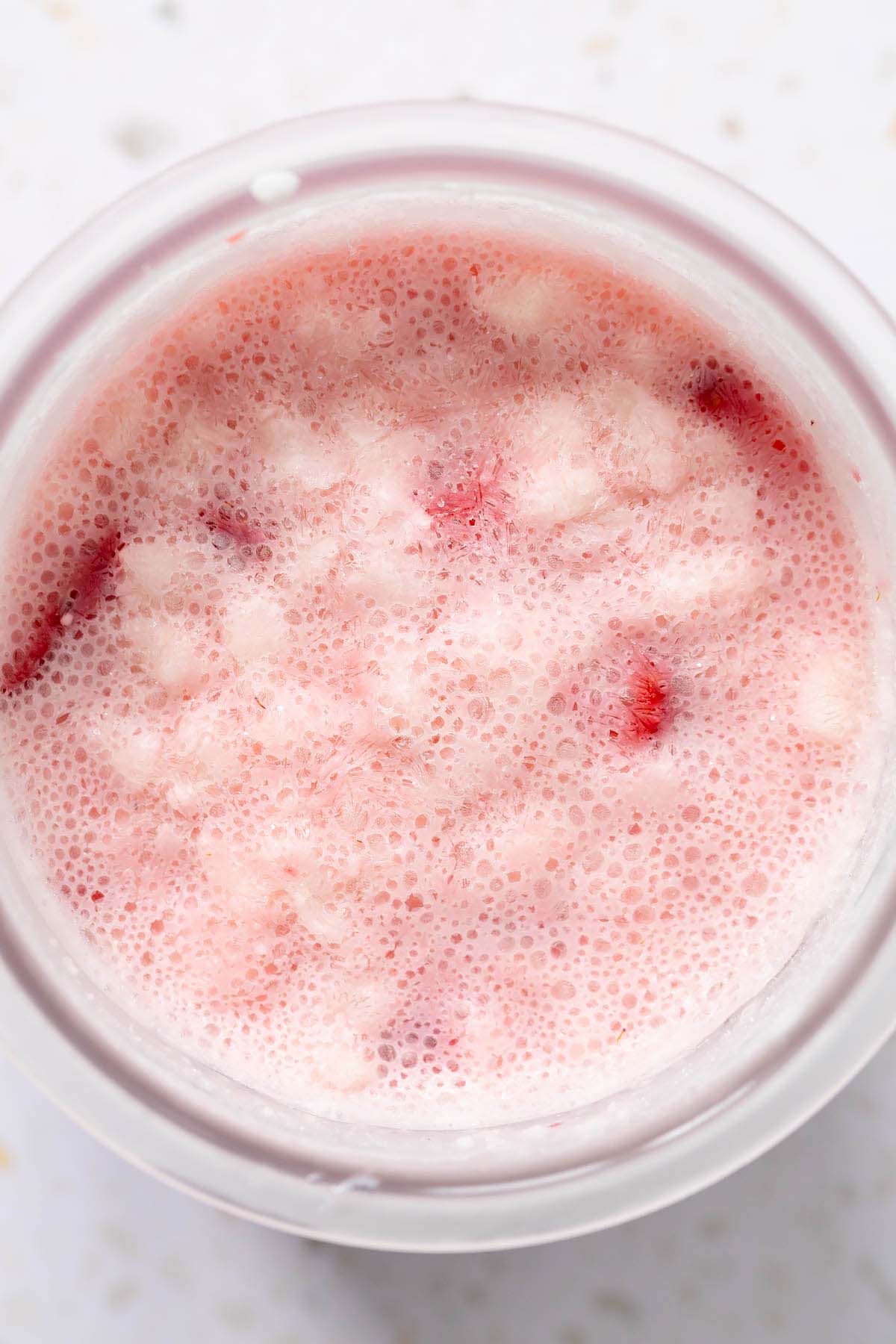 Ice cream frozen in creami pint