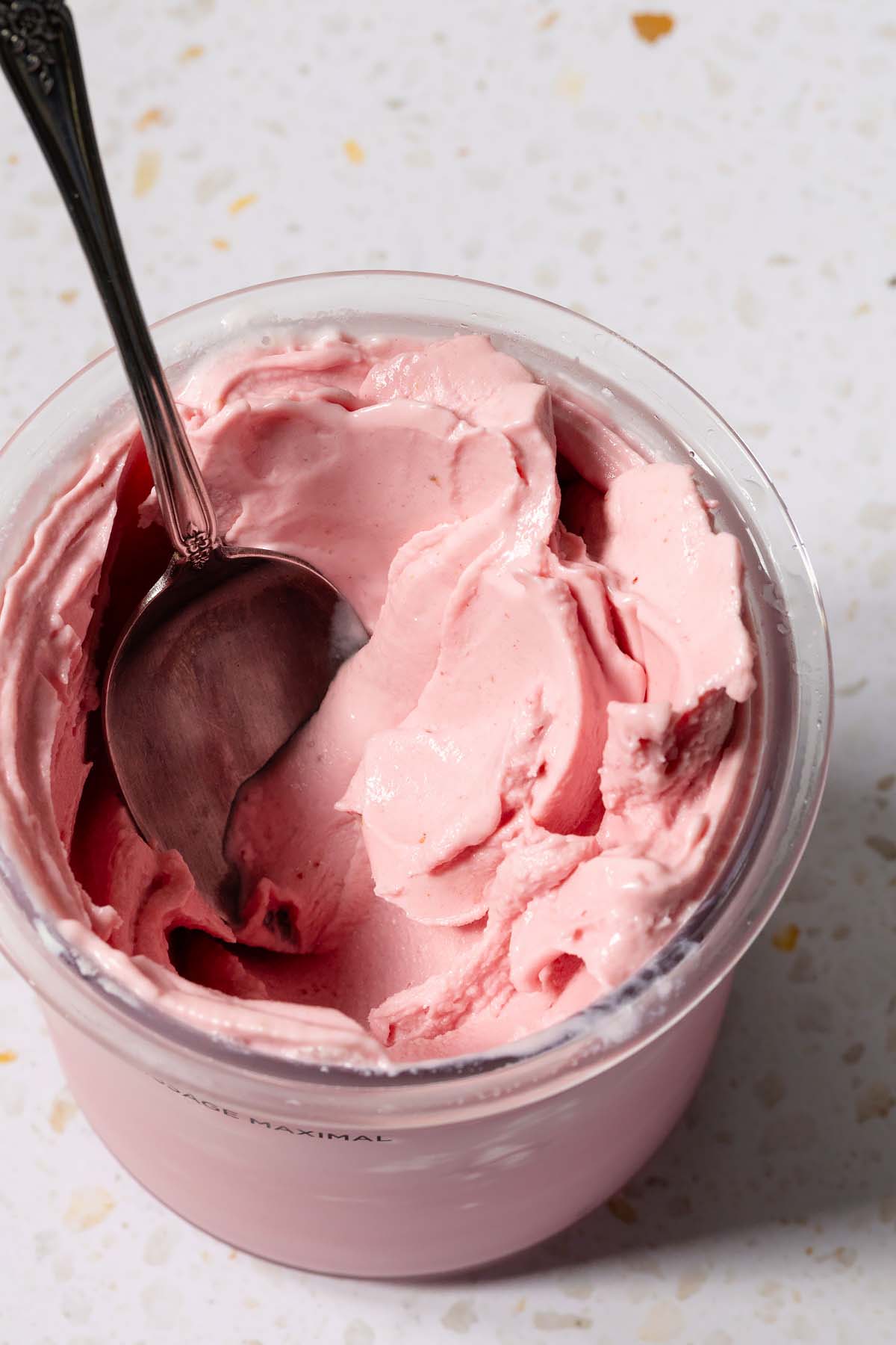 Ninja Creami strawberry cottage cheese ice cream