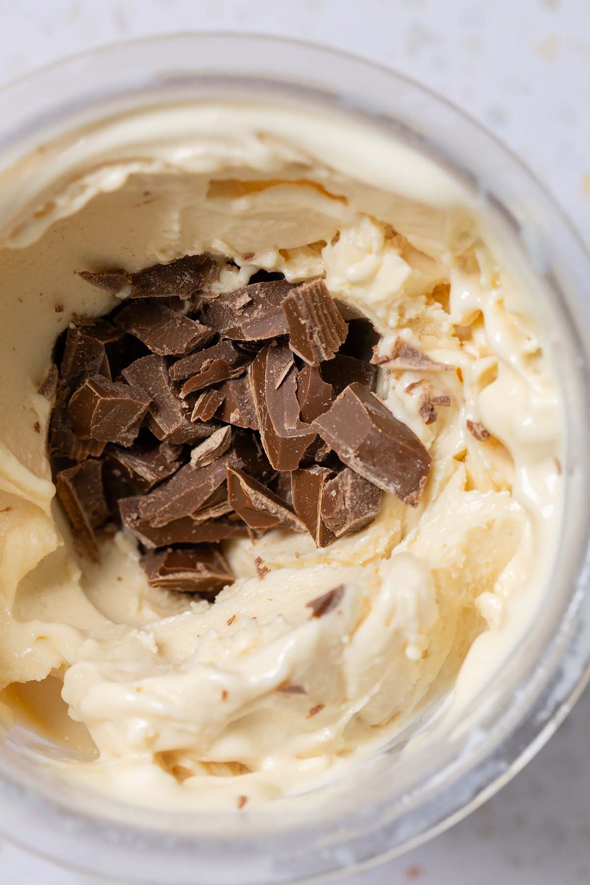 Adding chopped chocolate to Ninja Creami