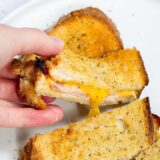 Air fryer ham and cheese sandwich