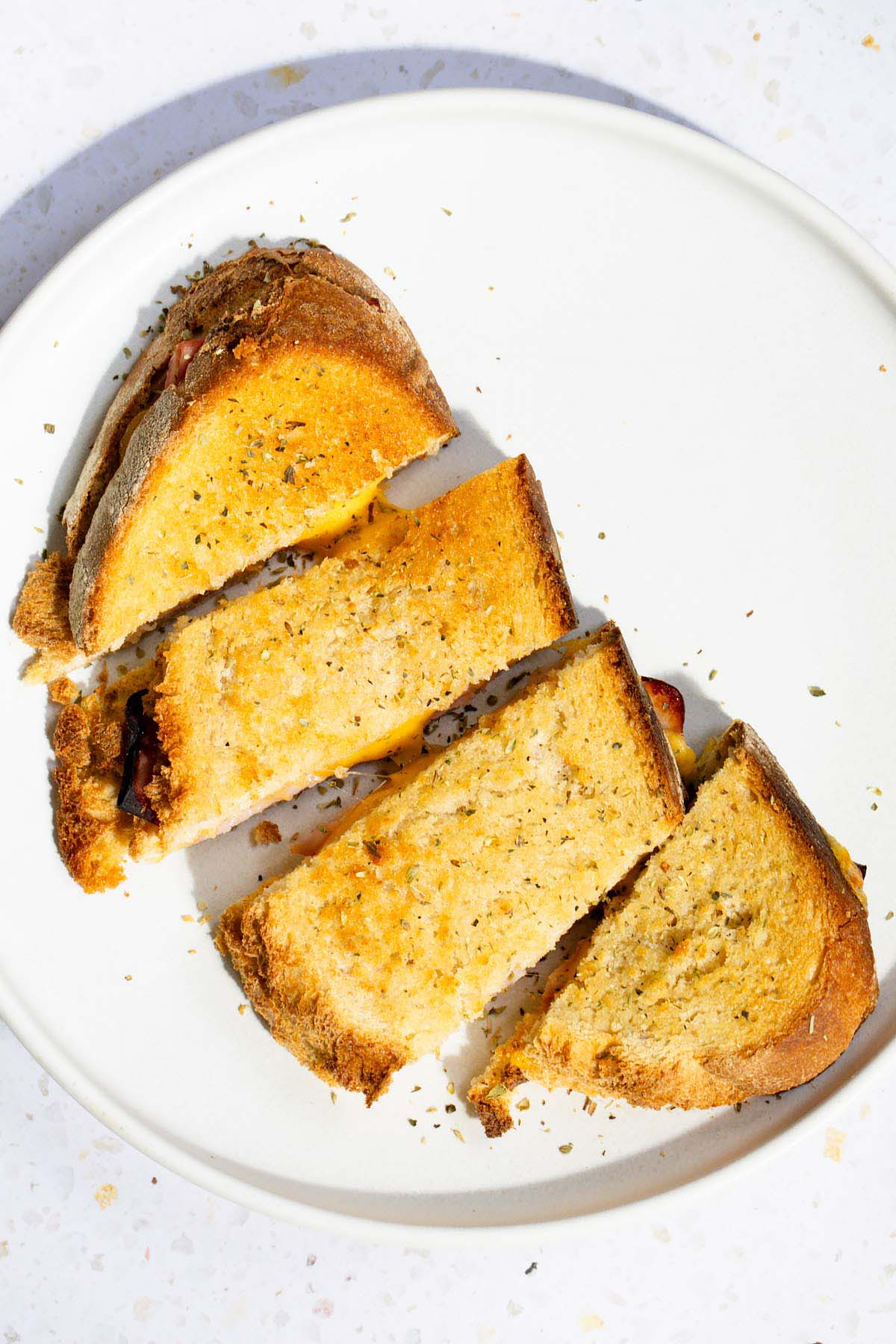 Air fryer ham and cheese sandwich