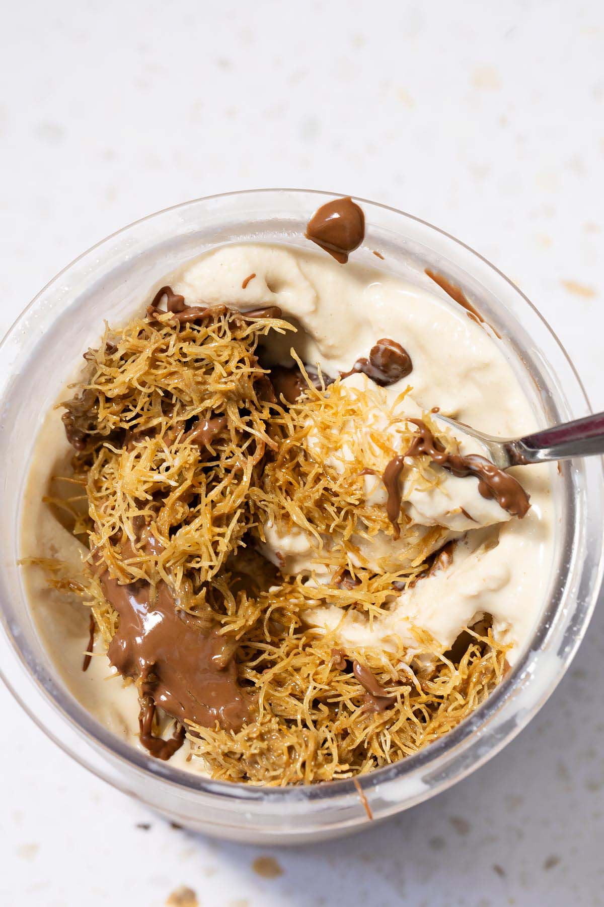 Ninja Creami dubai chocolate ice cream