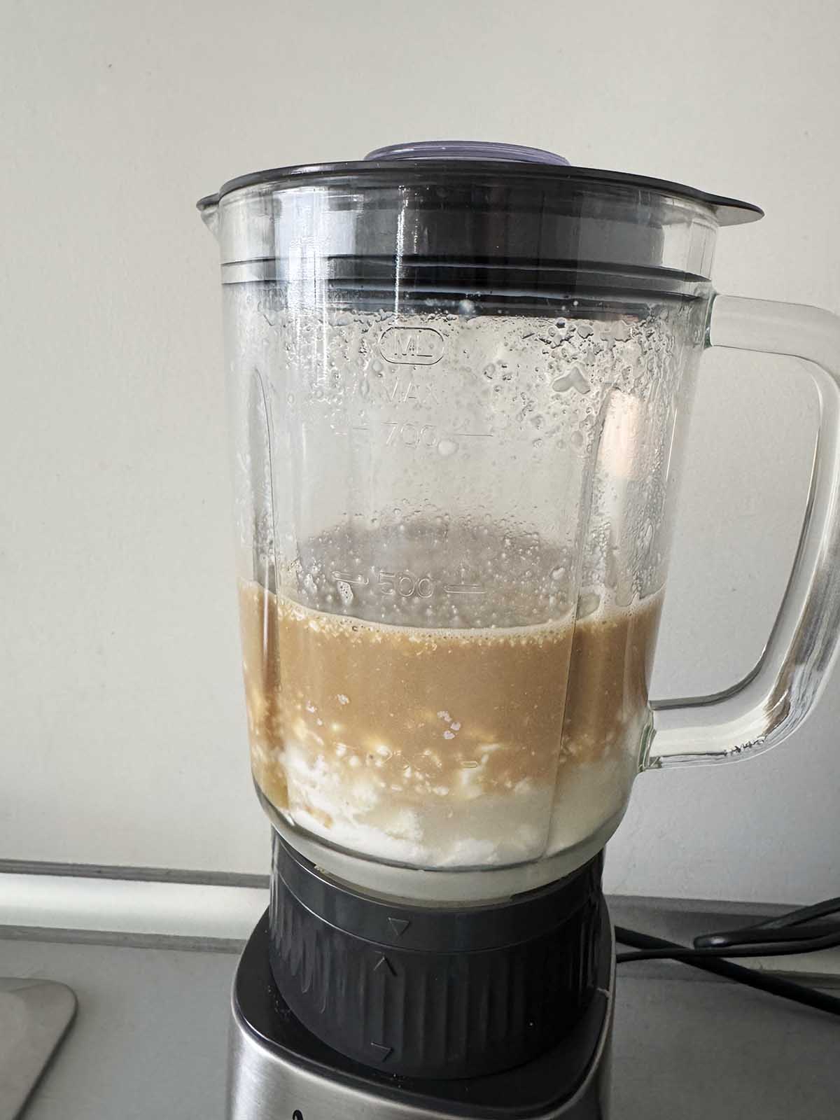 Ingredients in blender