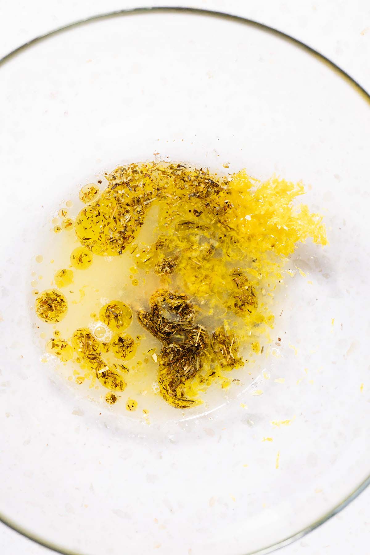 Marinade ingredients in a bowl