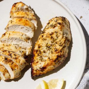 Air fryer lemon herb chicken