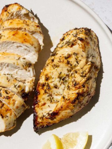 Air fryer lemon herb chicken
