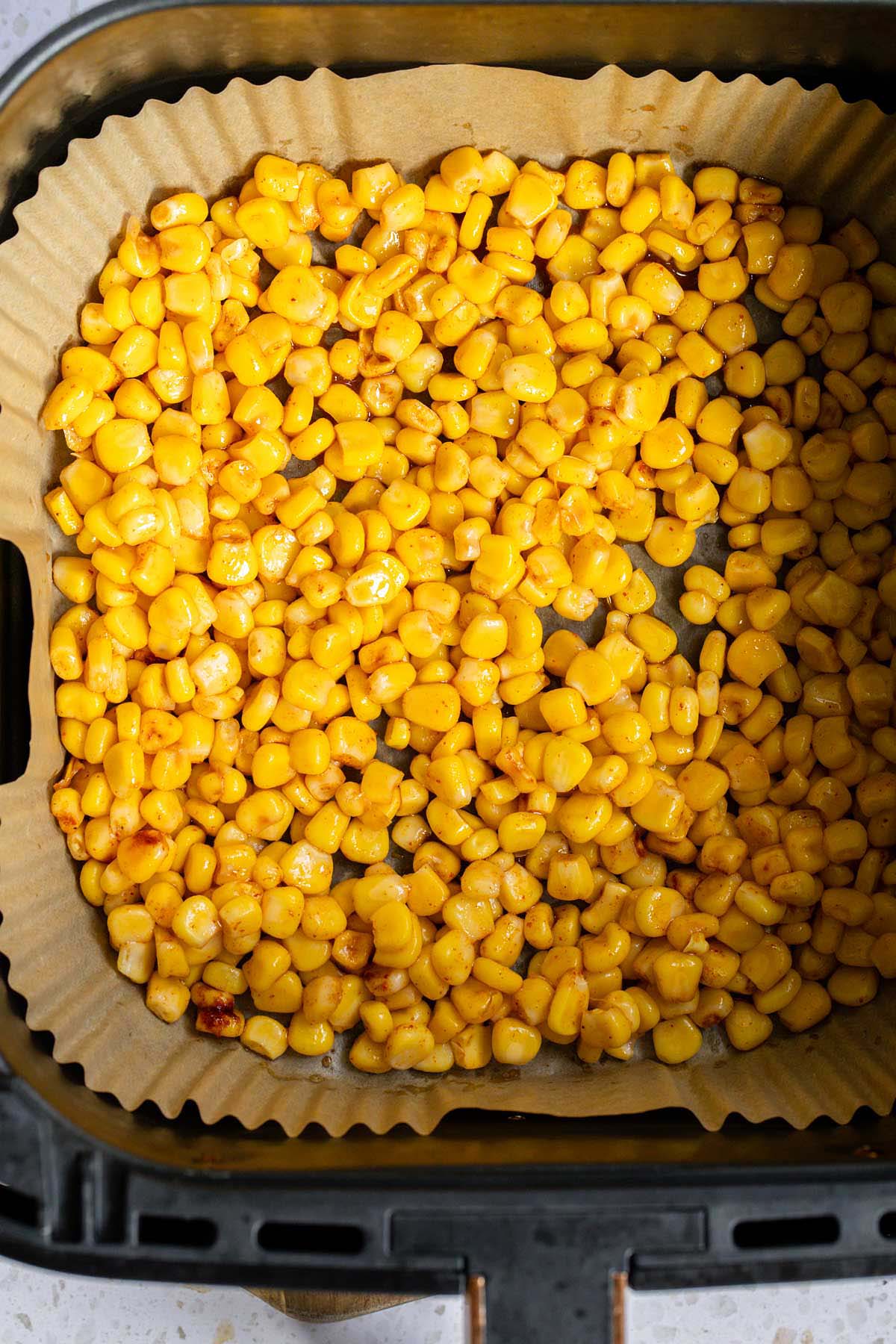 Canned corn in the air fryer