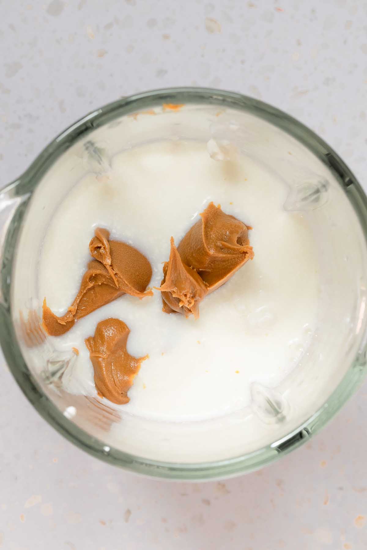 ingredients in blender