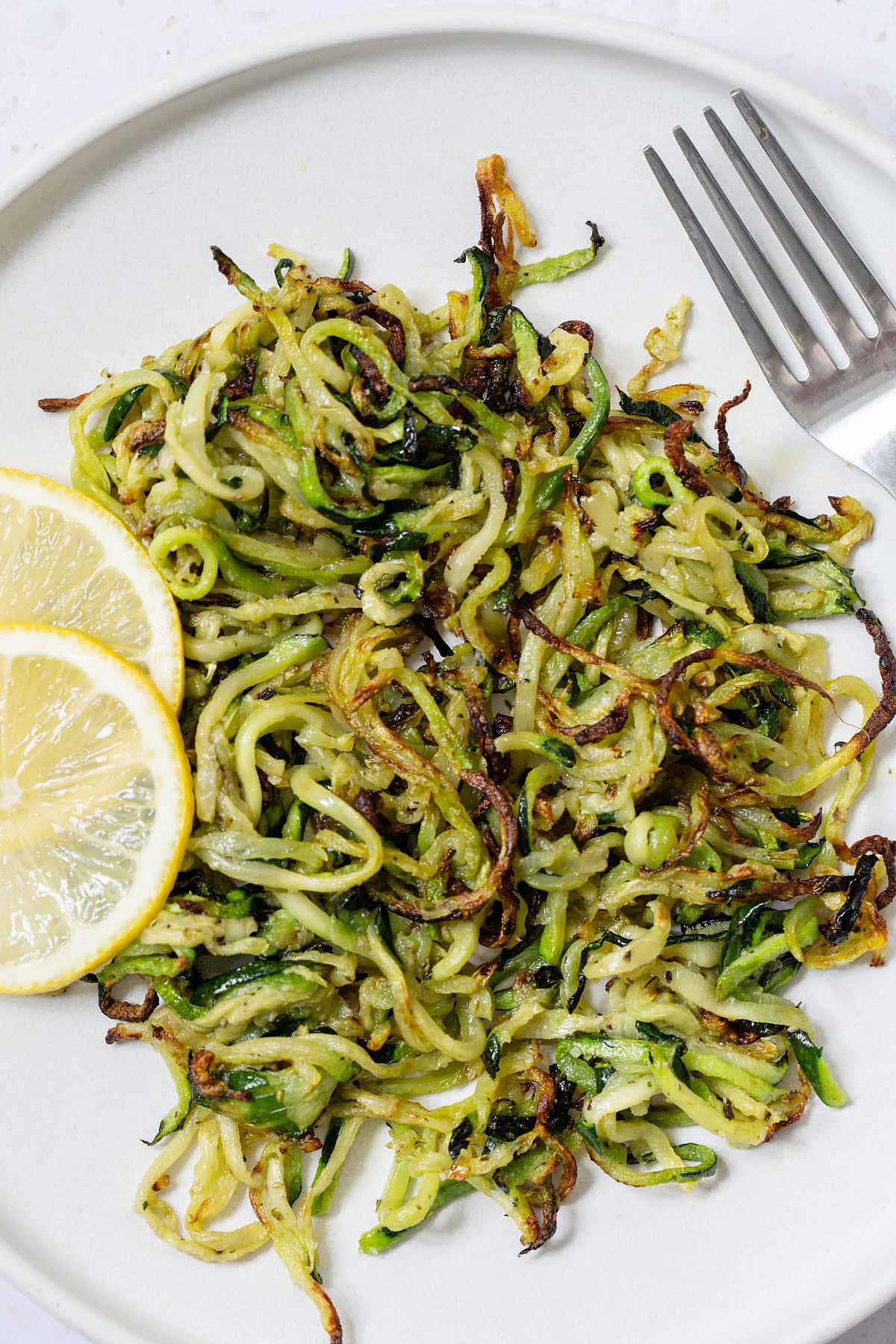 air fried zoodles