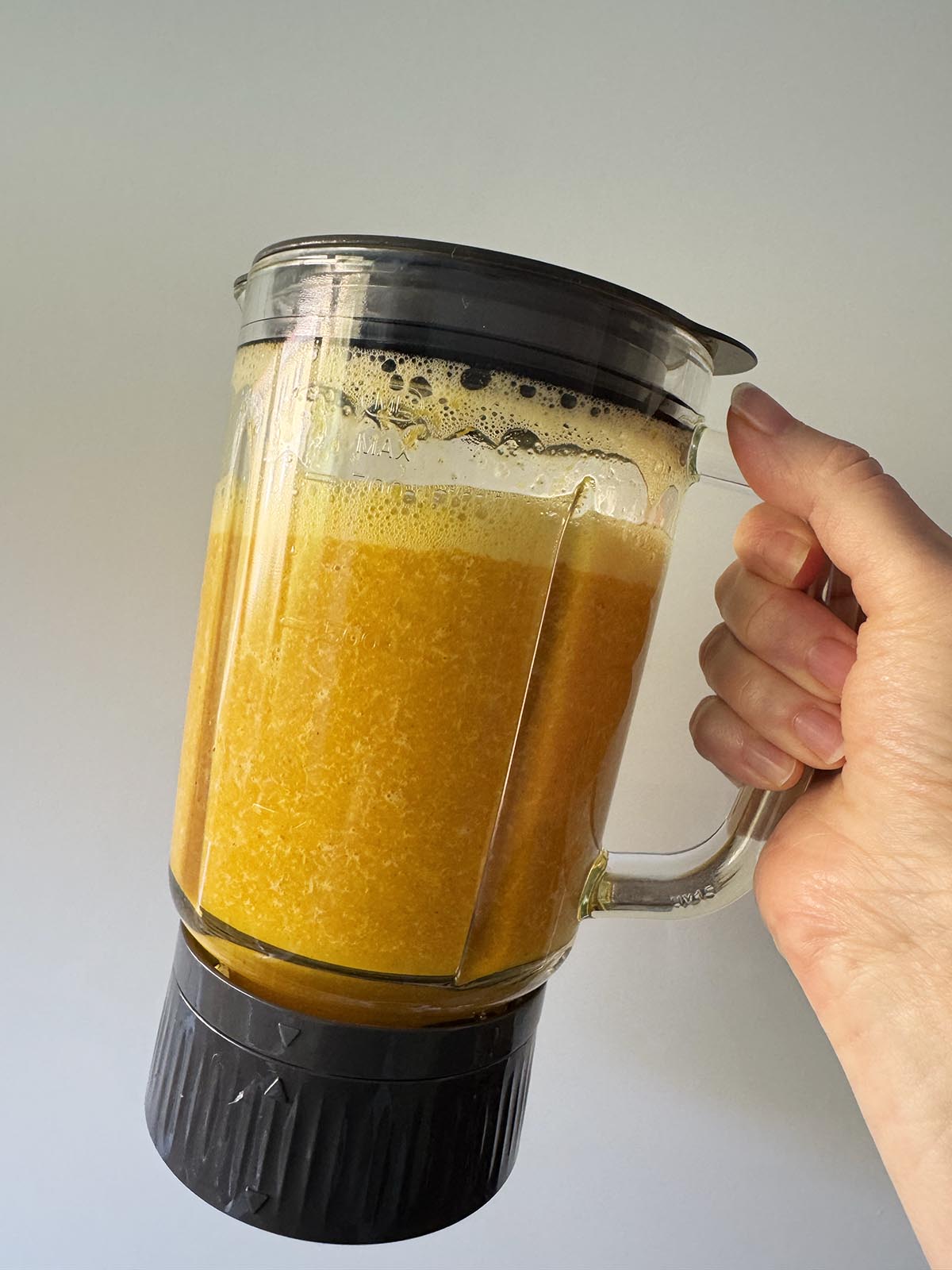Turmeric shots in blender