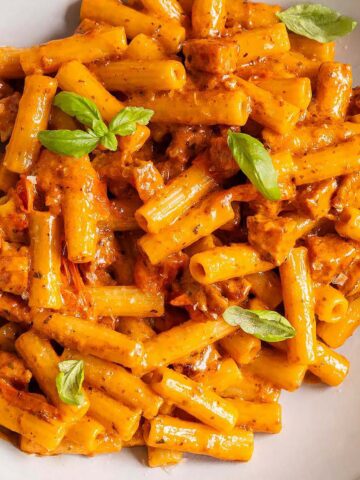 Calabrian pesto pasta with sausage