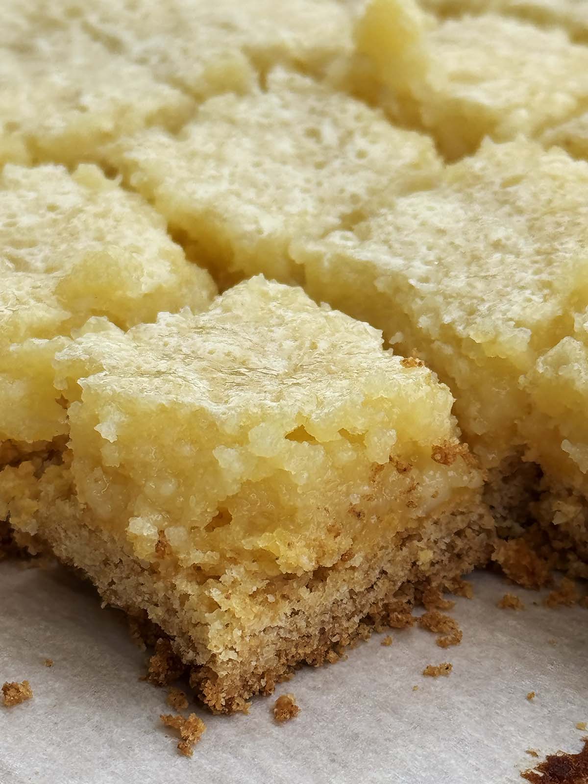 Lemon chess bars up close