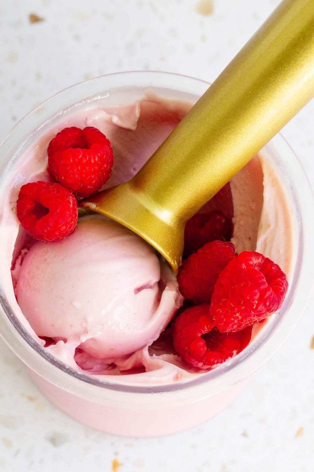 Banjos Raspberry Ninja Creami Raspberry Ice Cream - Food Banjo