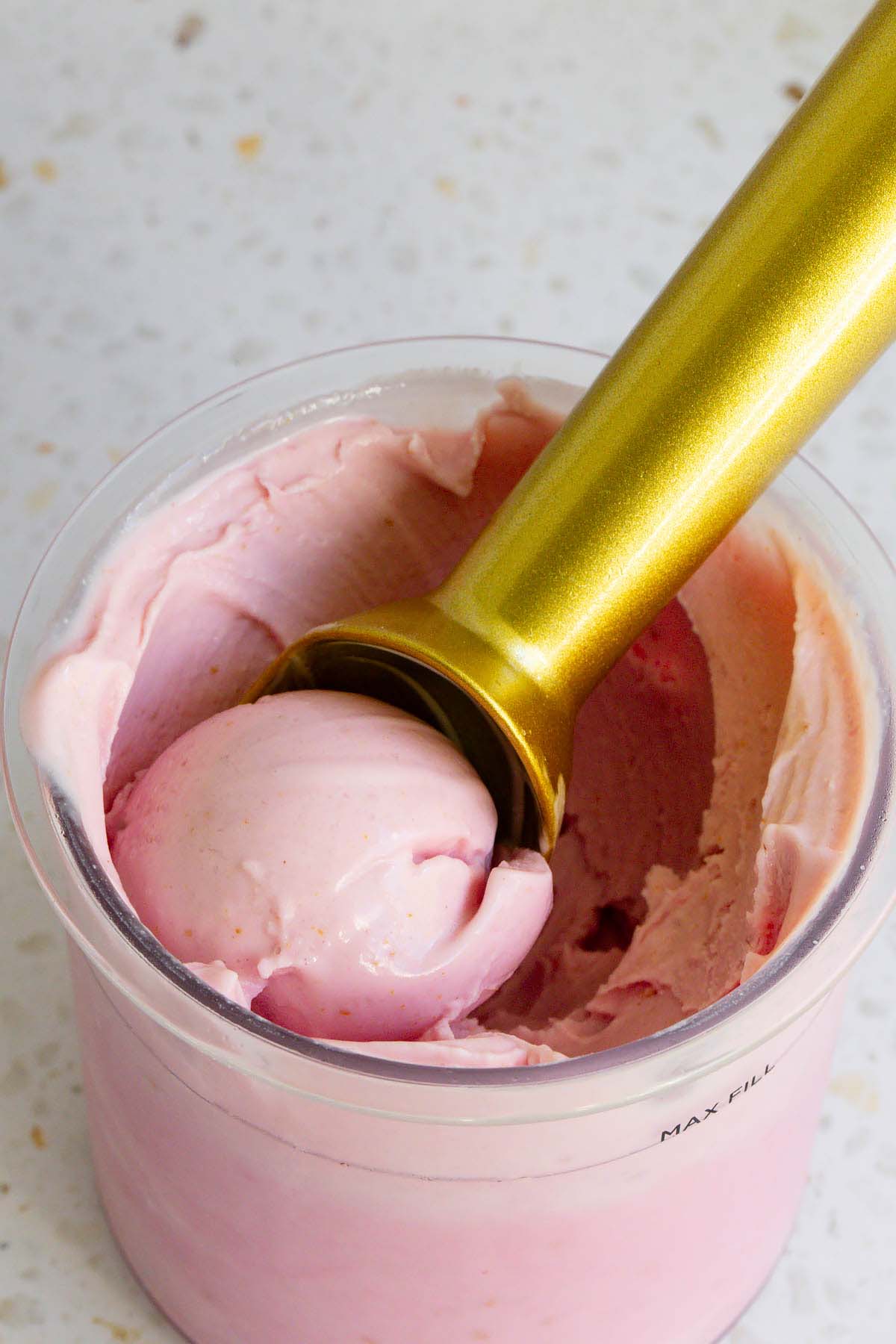 Ninja Creami raspberry protein ice cream