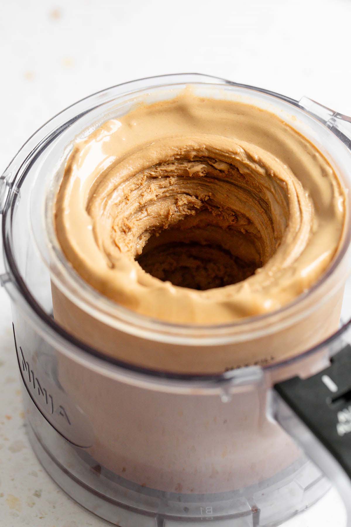 Ninja Creami nutella ice cream after processing