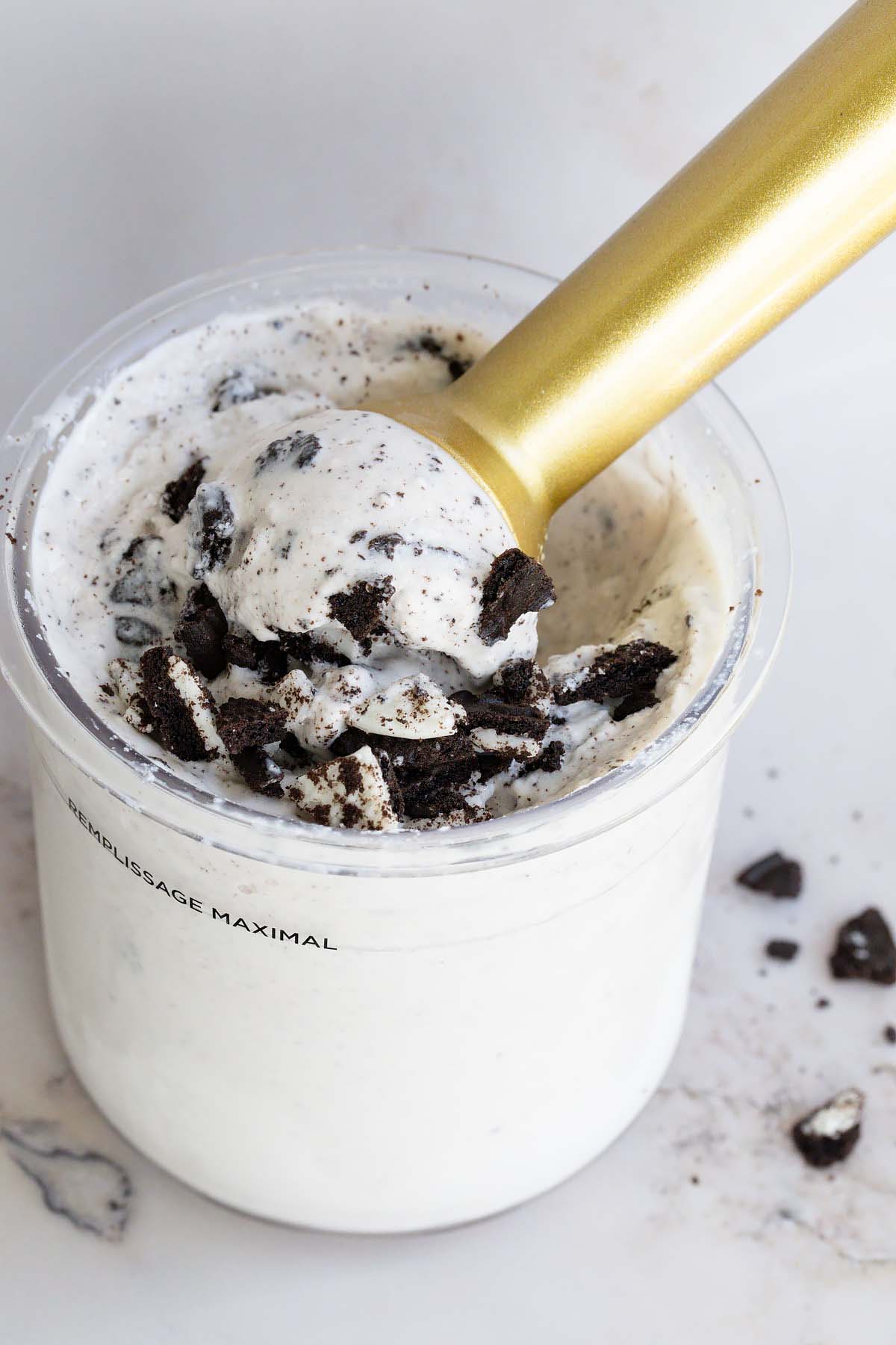 Ninja Creami protein cookies and cream ice cream